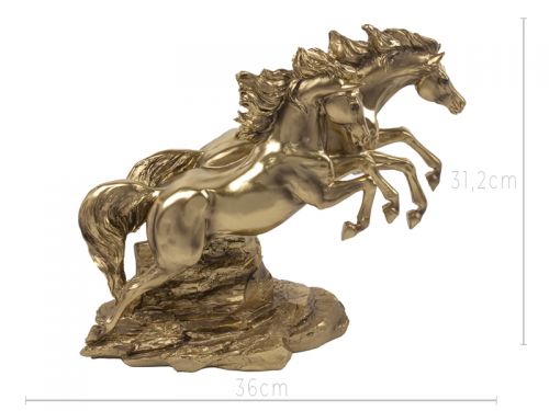 Фигурка декоративная "Пара лошадей" 36х14,2х31,2 см