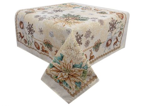 Скатерть гобелен Tinsel Lurex 94х94см