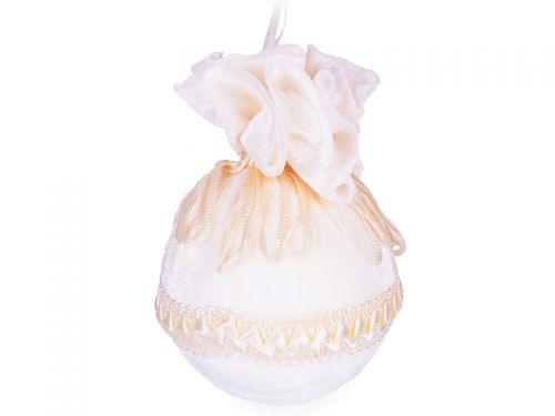 Елочный шар ажурний "Шампань" 8см