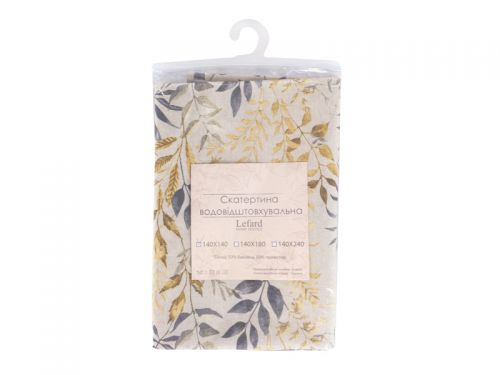 Скатерть водоотталкивающая "Maracaibo" серый 140х140см