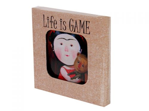 Набор подставок под горячее "Famous" 2 шт 10 см мдф