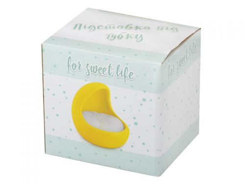 Подставка под губку 10см желтая