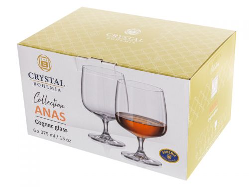 Набор бокалов для бренди "Anas" 375 мл 6шт