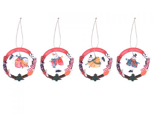 Украшение декоративное 17х17см в ассортименте упаковка 8шт