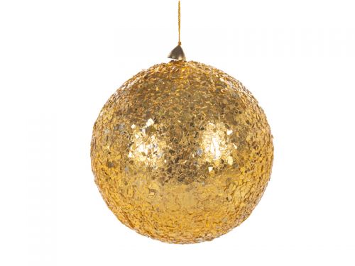 Украшение декоративное шар золото 15см