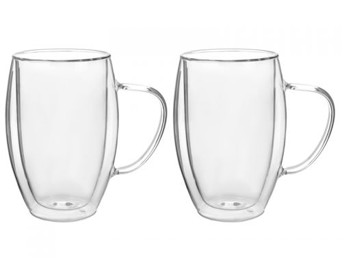 Набор из 2 чашек с двойными стенками le glass "Crystal" 380 мл 13 см