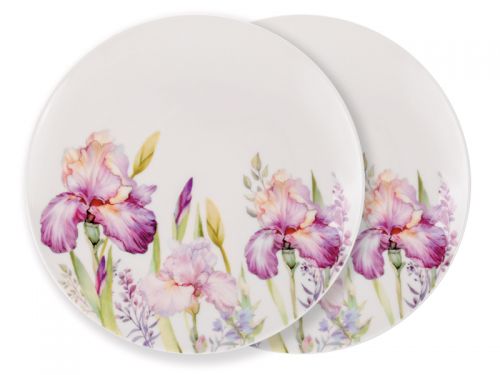 Набор из 2-х тарелок "Ирисы" 20.5 см