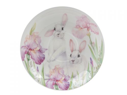 Чайный набор "Кролик в цветах" 2 предмета 470 мл
