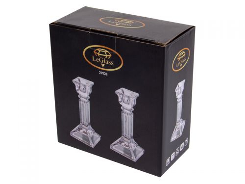 Подсвечник 15 см стеклянный