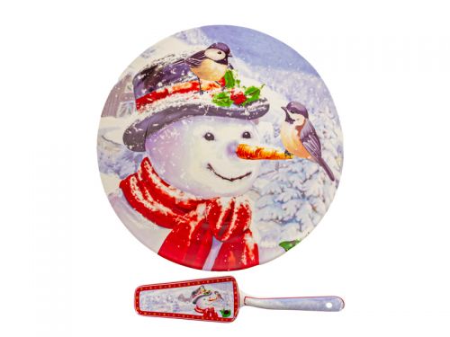 Блюдо для торта с лопаткой 