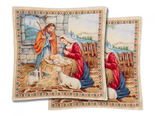 Наволочка гобелен sagrada familia lurex 2 45х45см