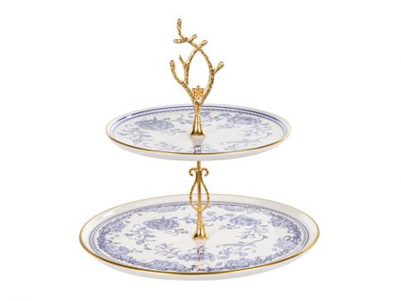 Блюдо двухярусное 