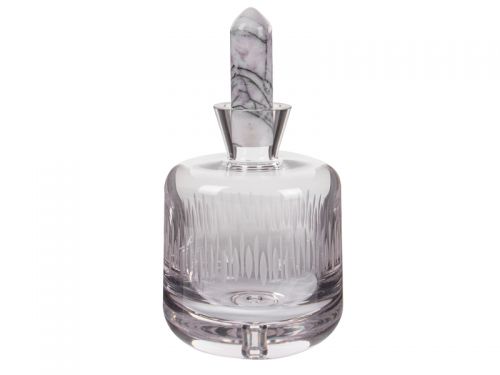 Набор для водки штоф и 2 рюмки (Стекло / мрамор) на подносе