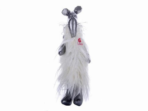 Игрушка мышка в белой шубке(ручная работа)