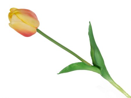 Тюльпан желтый 44 см (шелк искусственный)