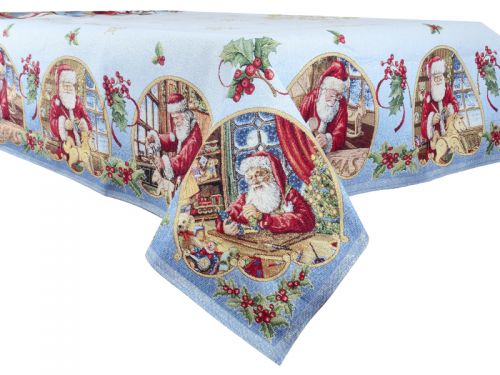Скатерть гобеленовая новогодняя с люрексом "Hamlet" 140х260см