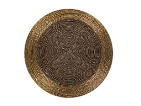 Плейсмат бисер 35см коричневый