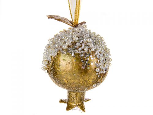 Елочное украшение "Гранат" 10х8см