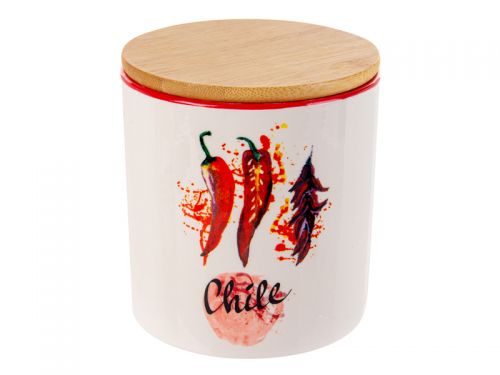 Набор банок для сипучих продуктов из 3-х шт "Hot vegetables" 450мл 10x11см