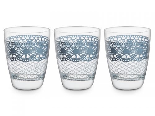 Набор стаканов "Макраме аззуро" 3шт 300мл