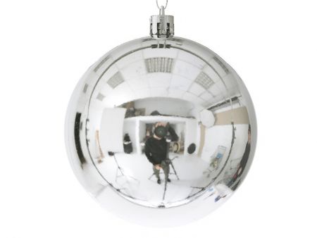 Набор из 6-ти шаров серебро, 8см