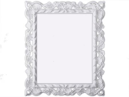 Рамка декоративная белая 39х32см