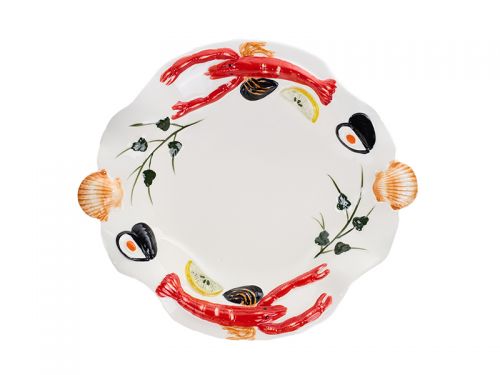 Блюдо с ручками "Лобстер" 33,5х30,5х6см