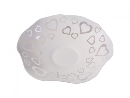 Блюдо 35 см "Белое сердце"