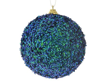 Набор из 3-х шаров зеленый с глиттером, 10см