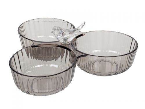 Блюдо для снеков "Птичка" акриловое