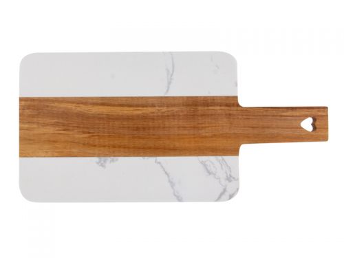 Доска разделочная 35х17х1 см (дерево/мрамор)