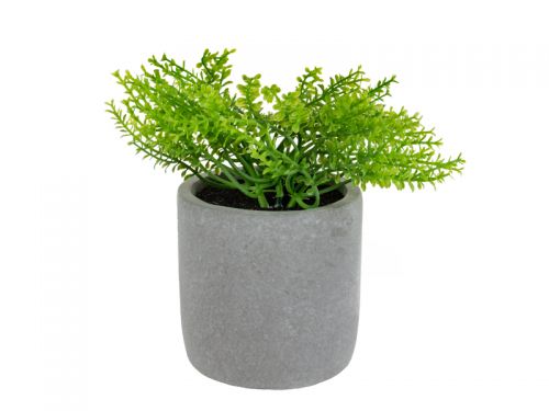 Искусственное растение Розмарин зеленый 19х10х10 см  (шелк искусственный/ пластик/ цемент)