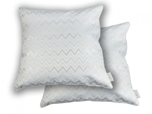 Подушка декоративная с серебряным люрексом 