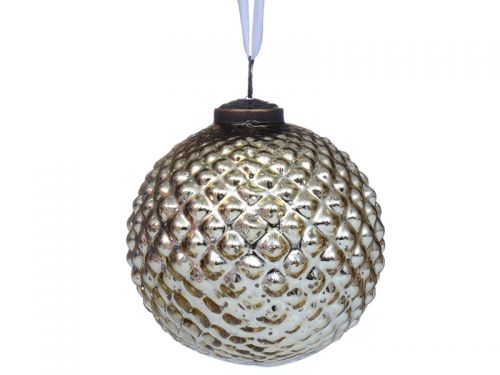 Елочная игрушка 10см золото