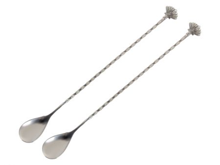 Набор из 2-х коктейльных ложек 27см (нержавеющая сталь)