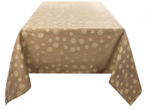Скатерть тефлоновая " karen lurex teflon  taupe" 160х240см
