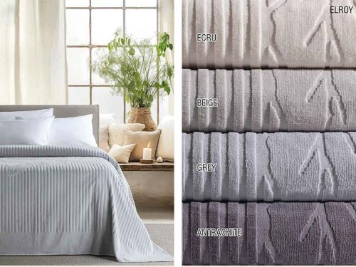 Покрывало Elroy 220х240 см хлопок Ecru