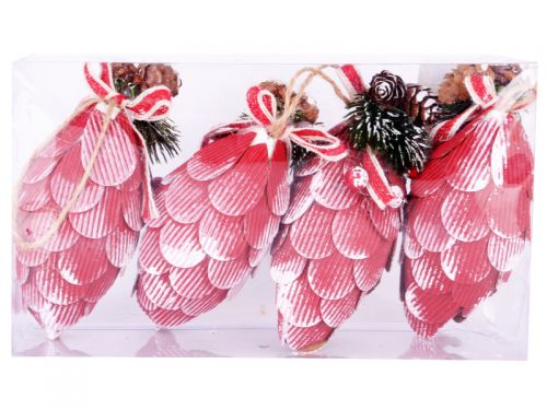 Набор елочных украшений 4шт 6х12см