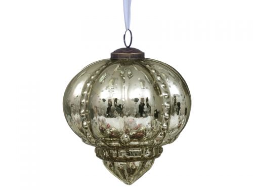 Елочная игрушка 13см золото