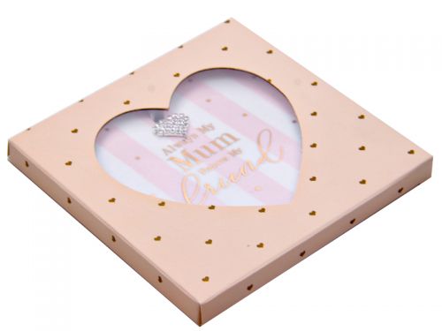 Декоративное сердце "Мама - мой лучший друг" 12см