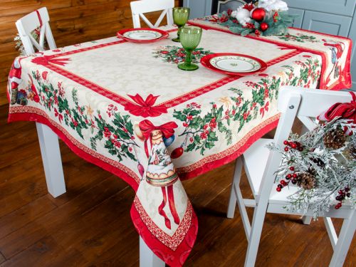 Скатерть гобеленовая "Loop" 140x140 см