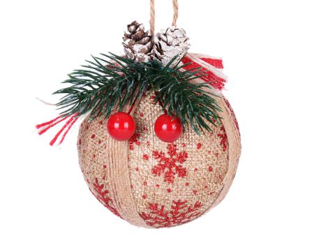 Набор елочных украшений 3шт 8см