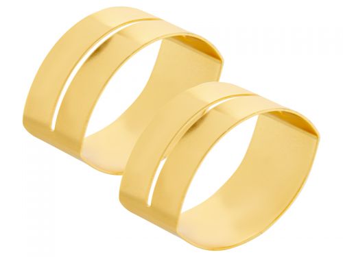 Набор колец для салфеток из 2-х шт 5,5 см диам (металл)