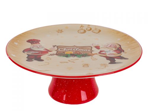 Блюдо для торта "Санта" диам 28см*11см