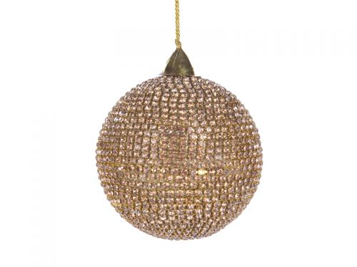 Украшение декоративное шар золото 8см
