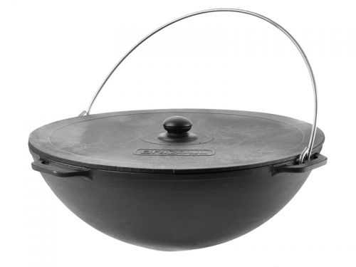 Казан азиатский чугунный с чугунной крышкой brizoll 8л азия