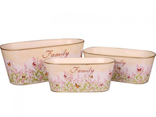 Набор кашпо 3шт 11х13х15см