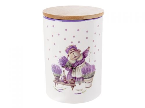 Банка для сыпучих продуктов "Лавандовые истории" 1000мл 10x15см
