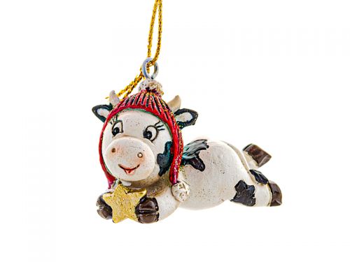 Фигурка декоративная "Коровка" 4х6,5см