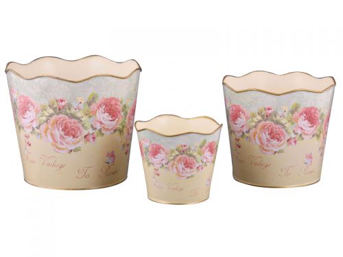 Набор кашпо 3шт 11х15х18см